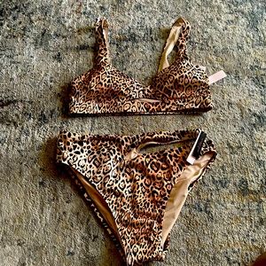 Victoria’s Secret leopard swim 2 piece